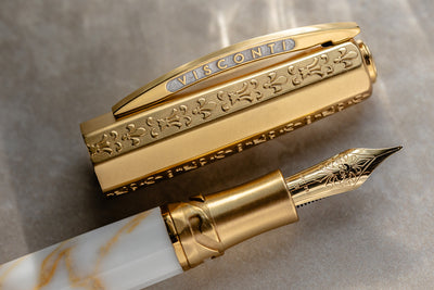 Visconti Medici il Magnifico Fountain Pen - Calacatta Gold (Limited Edition)