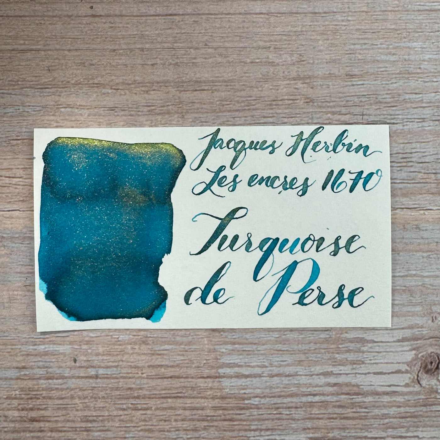 Jacques Herbin 1670 Turquoise de Perse - 50ml Bottled Ink