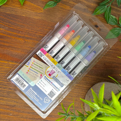 Kuretake Zig Clean Color Dot 6 Color Set - Mild