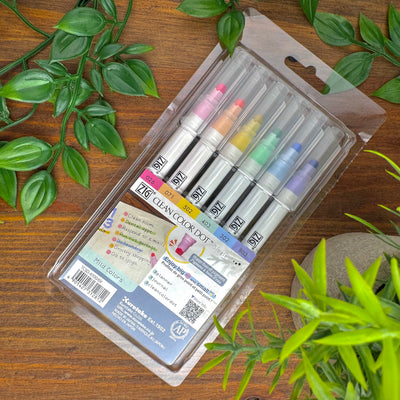 Kuretake Zig Clean Color Dot 6 Color Set - Mild