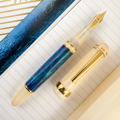 Laban 326 Mirage Fountain Pen - Blue Mirage