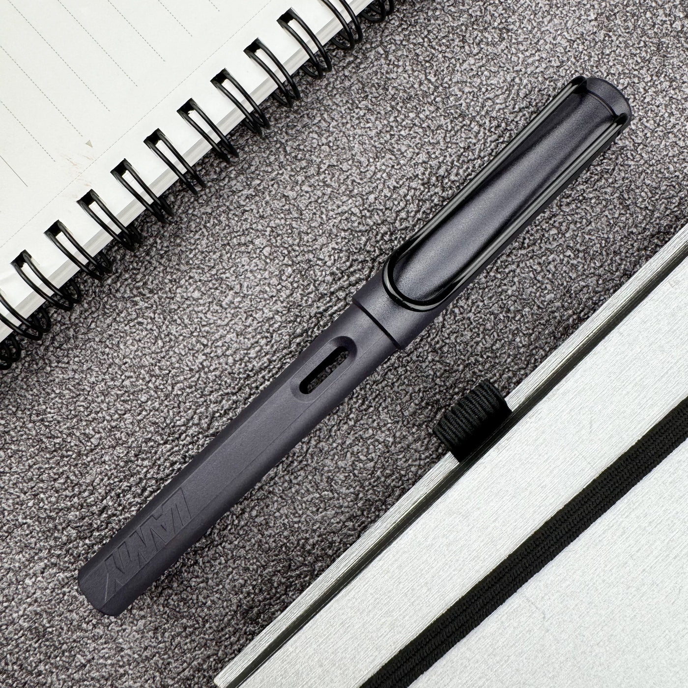 Lamy Safari Fountain Pen - Steel Black (Special Edition)