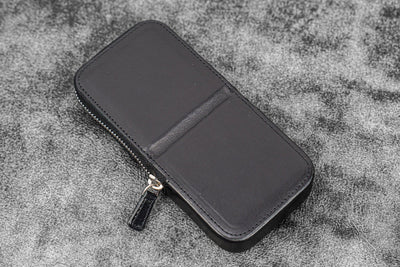 Galen Leather Zippered Magnum Opus 3 Slot Pen Case