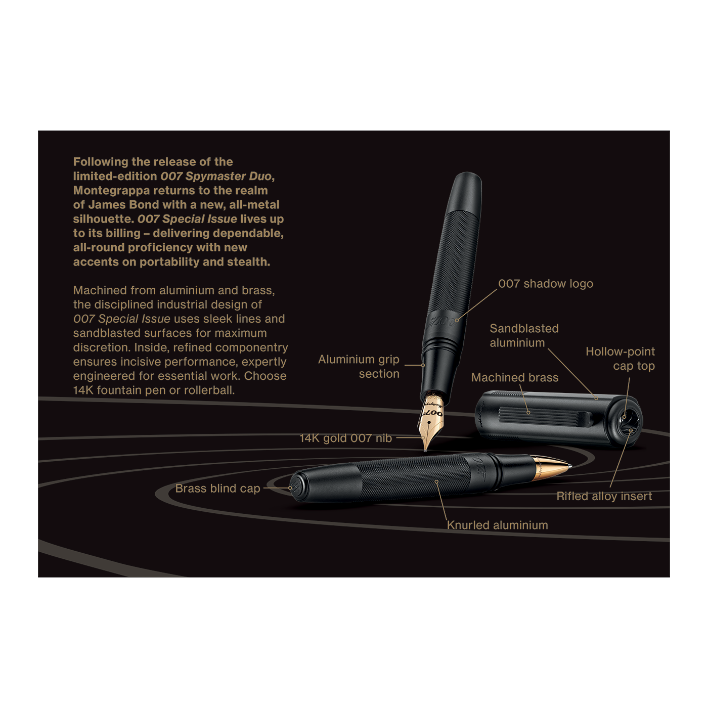 Montegrappa 007 Spymaster Fountain Pen (Open Edition)