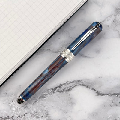 Pineider Avatar UR Mini Fountain Pen - Red Blue Solidate