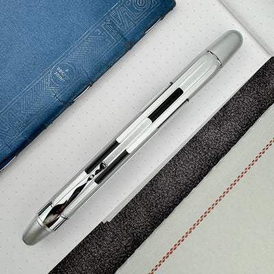 Nahvalur Eclipse Fountain Pen - Pure Silver