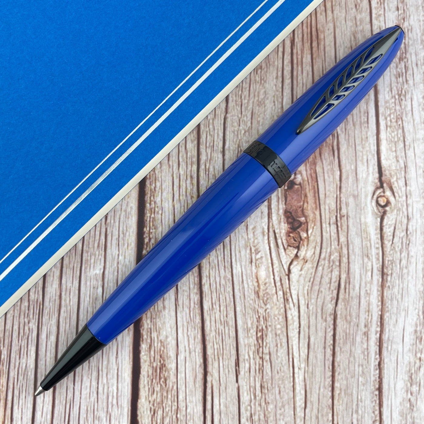 Pineider Modern Times Ballpoint Pen - Ocean Blue