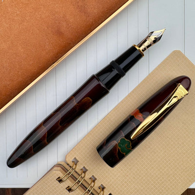 Platinum Izumo Yakumo Fountain Pen - Byakudan Maki-e