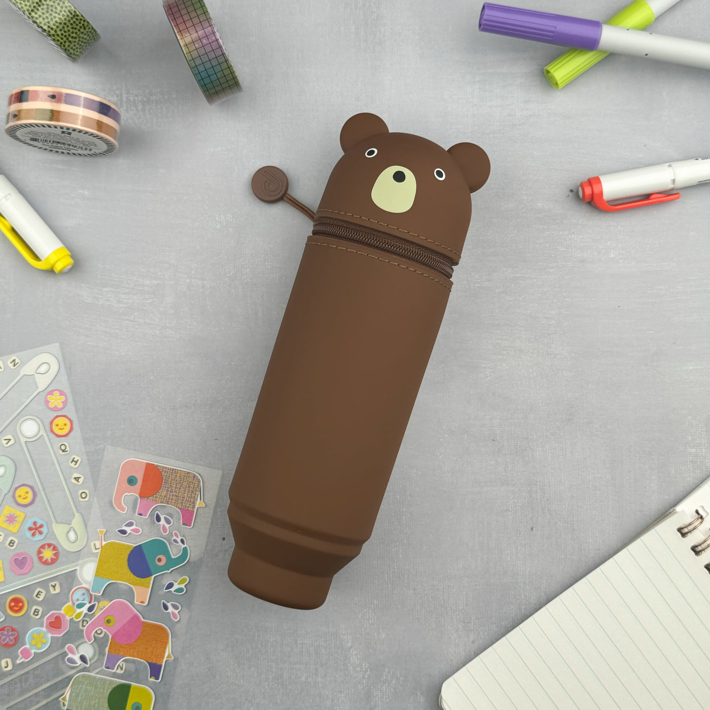 PuniLabo Stand Up Pen Case - Bear