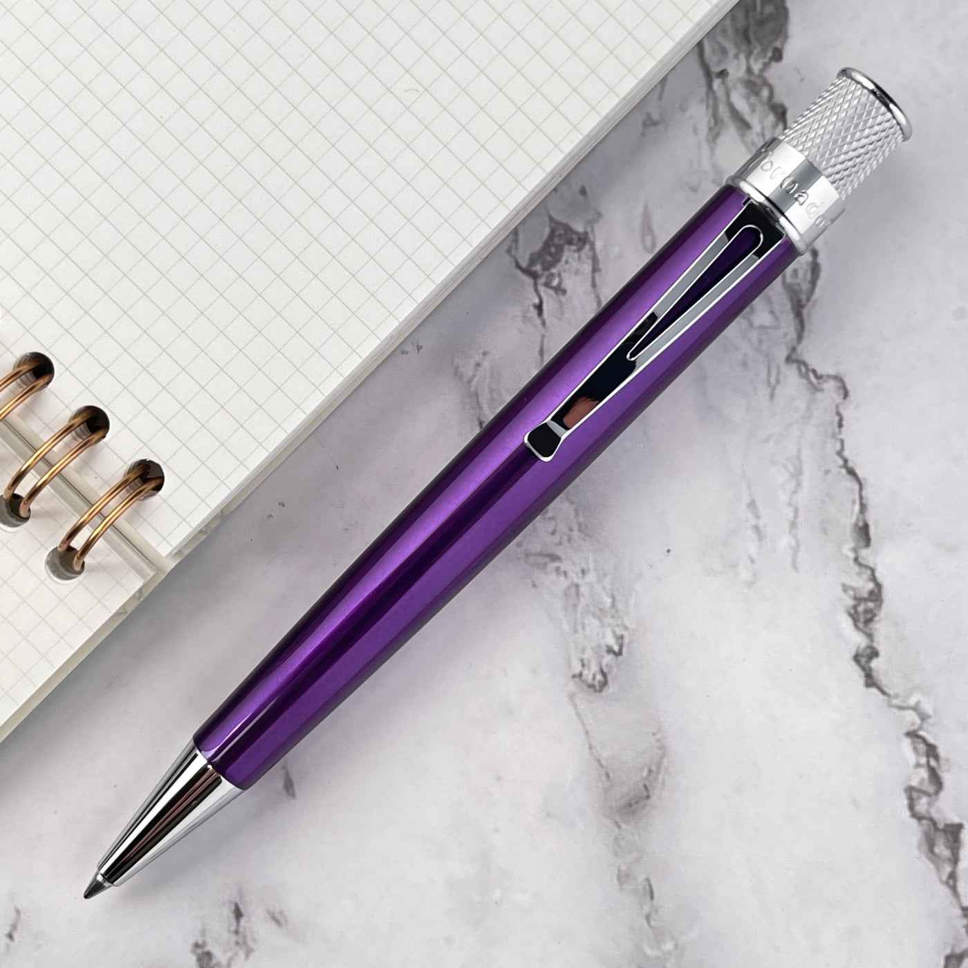 Retro 51 Tornado Classic Lacquer Rollerball Pen - Purple