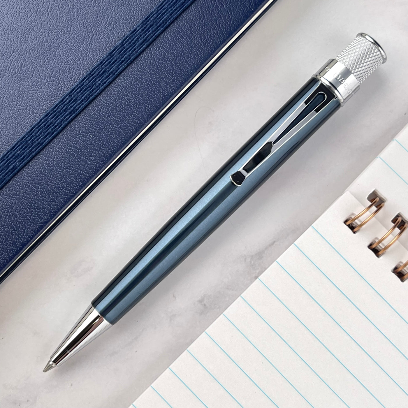 Retro 51 Tornado Classic Lacquer Rollerball Pen - Ice Blue