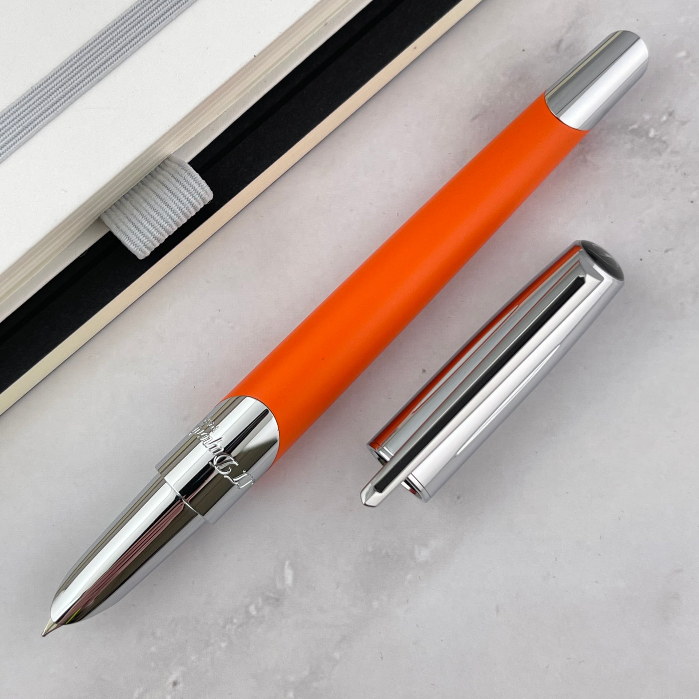 S.T. Dupont Defi Millennium Fountain Pen - Matte Orange (Doorbuster)