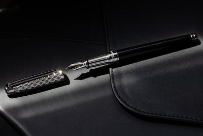 S.T. Dupont Line D Eternity Fountain Pen - Black Lacquer