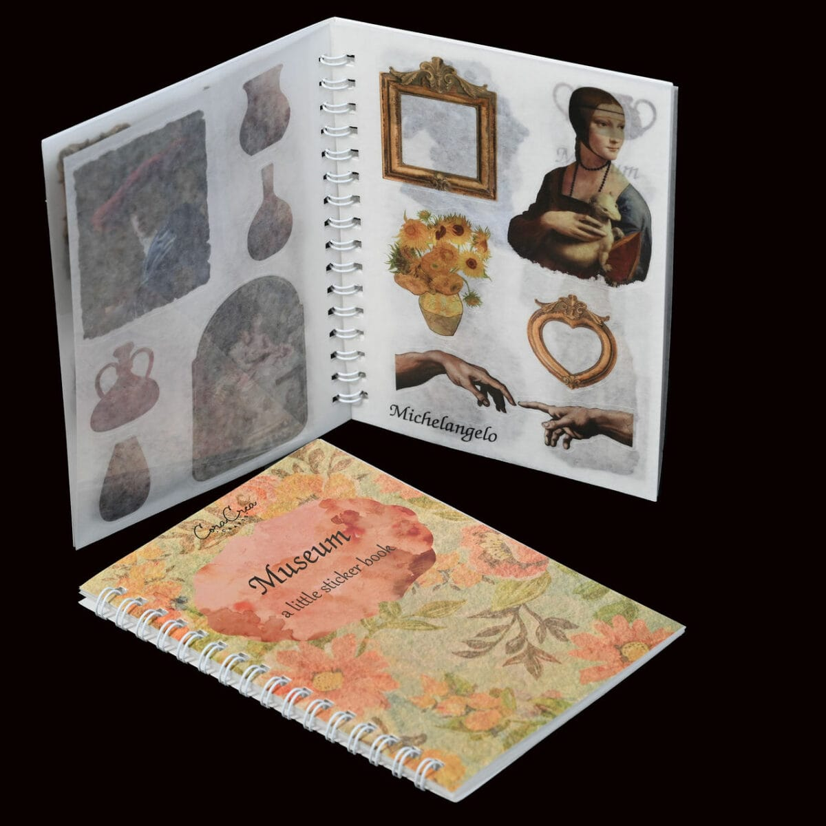 CoraCreaCrafts Sticker Book - Museum