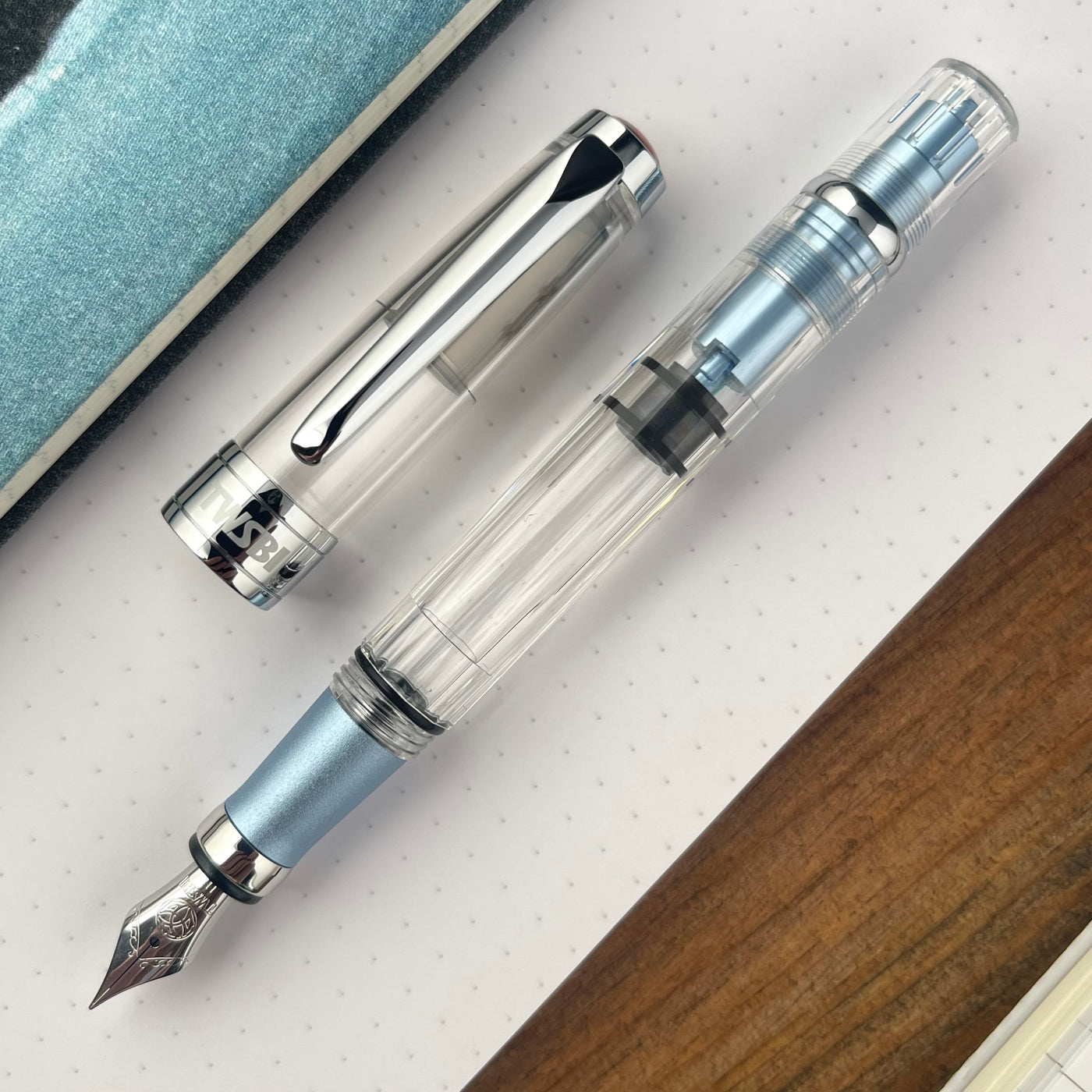 TWSBI Diamond 580AL Fountain Pen - Iceberg Blue