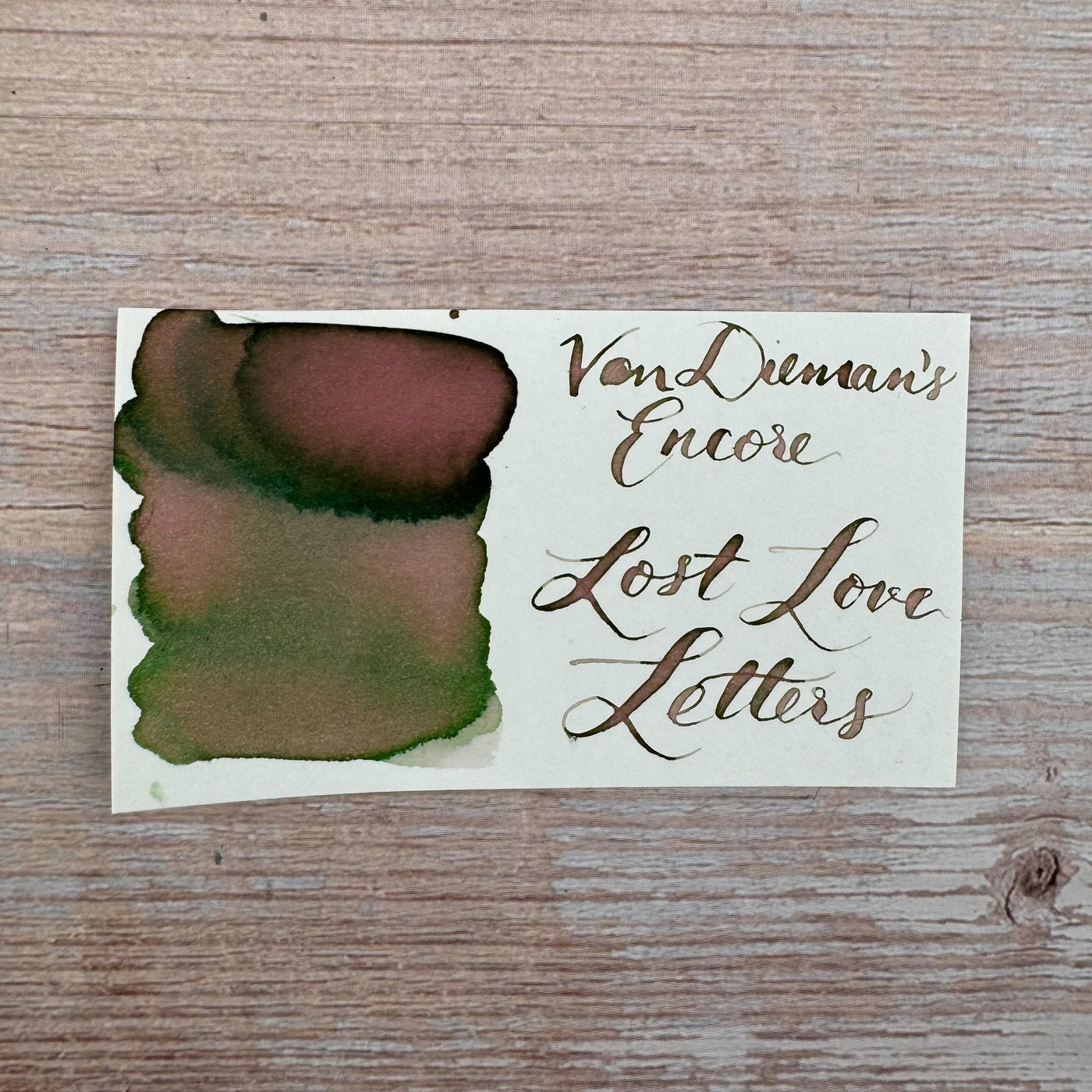 Van Dieman's Encore - Lost Love Letters - 40ml Bottled Ink