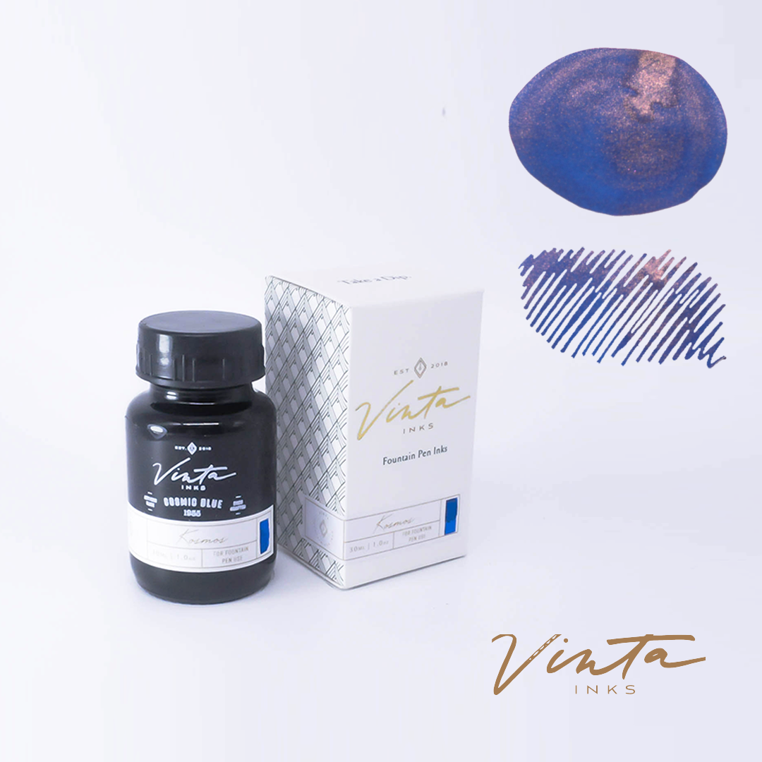 Vinta Cosmic Blue (Kosmos 1955)(Shimmer) - 30ml Bottled Ink