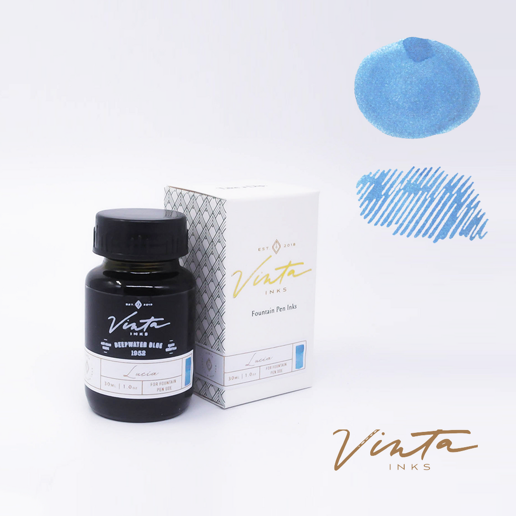 Vinta Deepwater Blue (Lucia 1952) - 30ml Bottled Ink