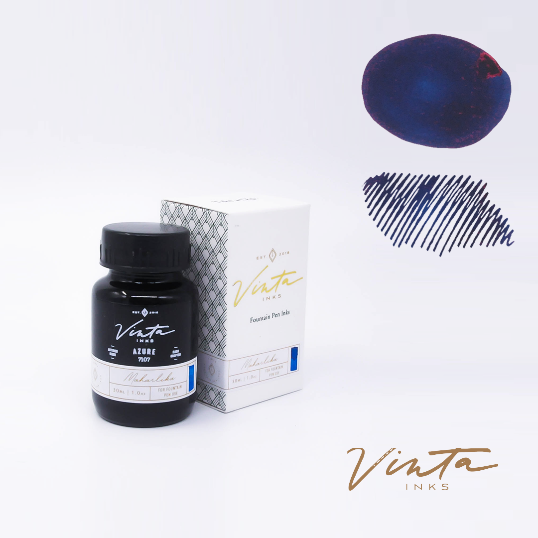 Vinta Azure Maharlika 7107 30ml Bottled Ink Atlas Stationers