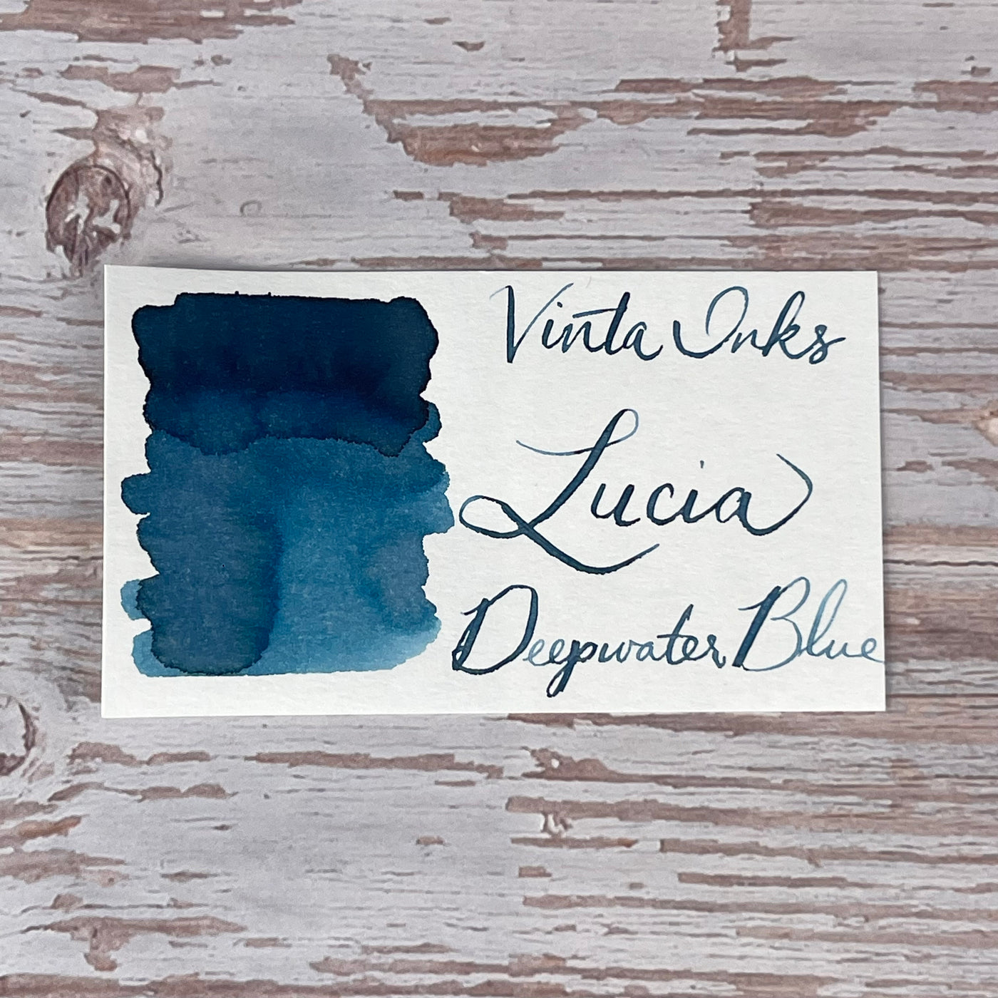 Vinta Deepwater Blue (Lucia 1952) - 30ml Bottled Ink