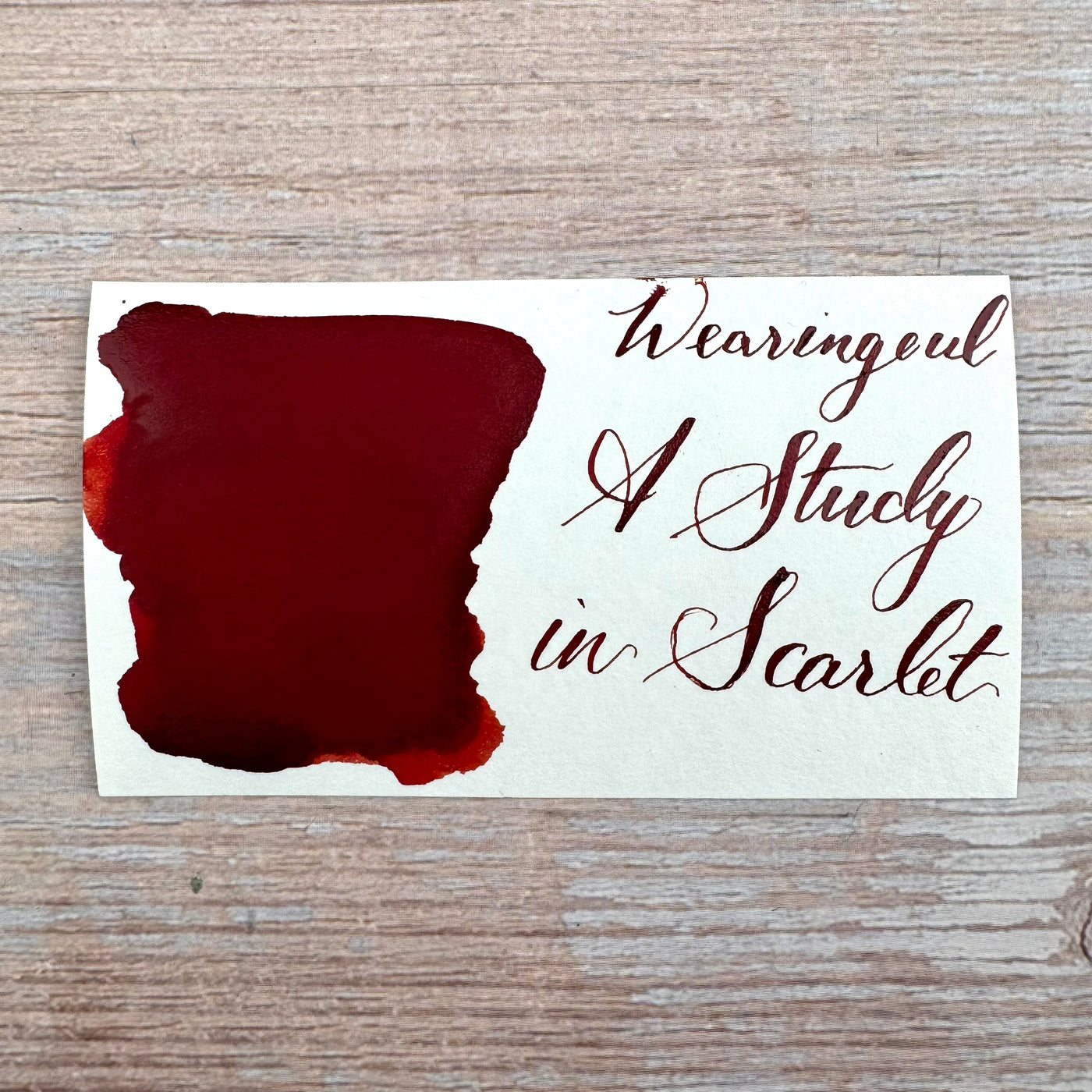 Wearingeul A Study In Scarlet - 30ml Bottled Ink