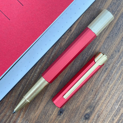 ystudio Glamour Evolve Bihex Rollerball Pen - Marsala