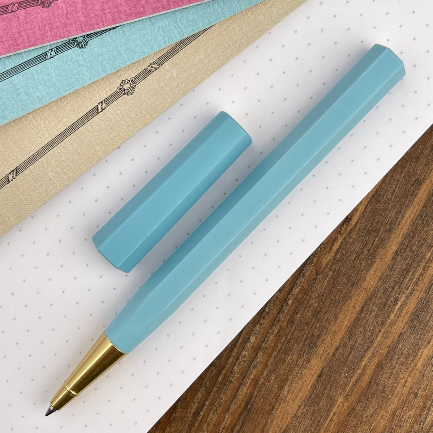 ystudio Glamour Evolve Ocean Rollerball Pen - Sky Blue