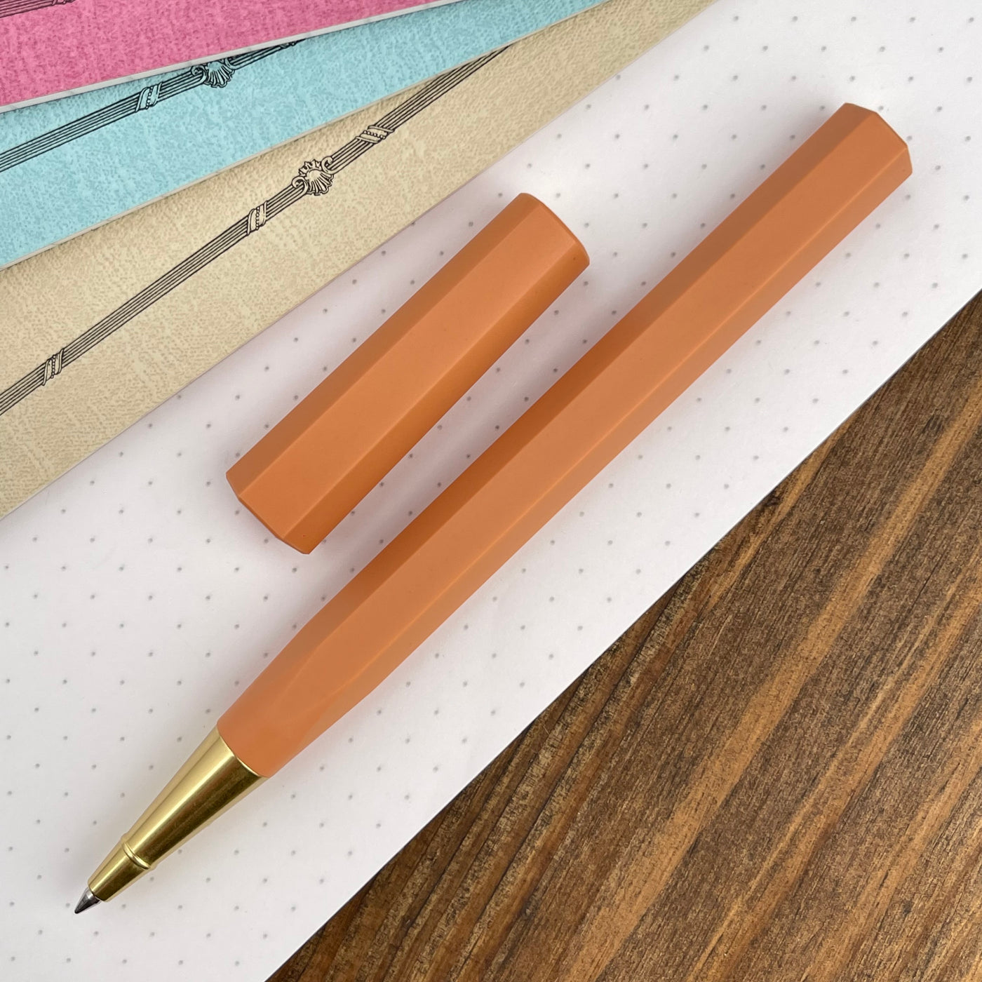 ystudio Glamour Evolve Ocean Rollerball Pen - Sunset Orange