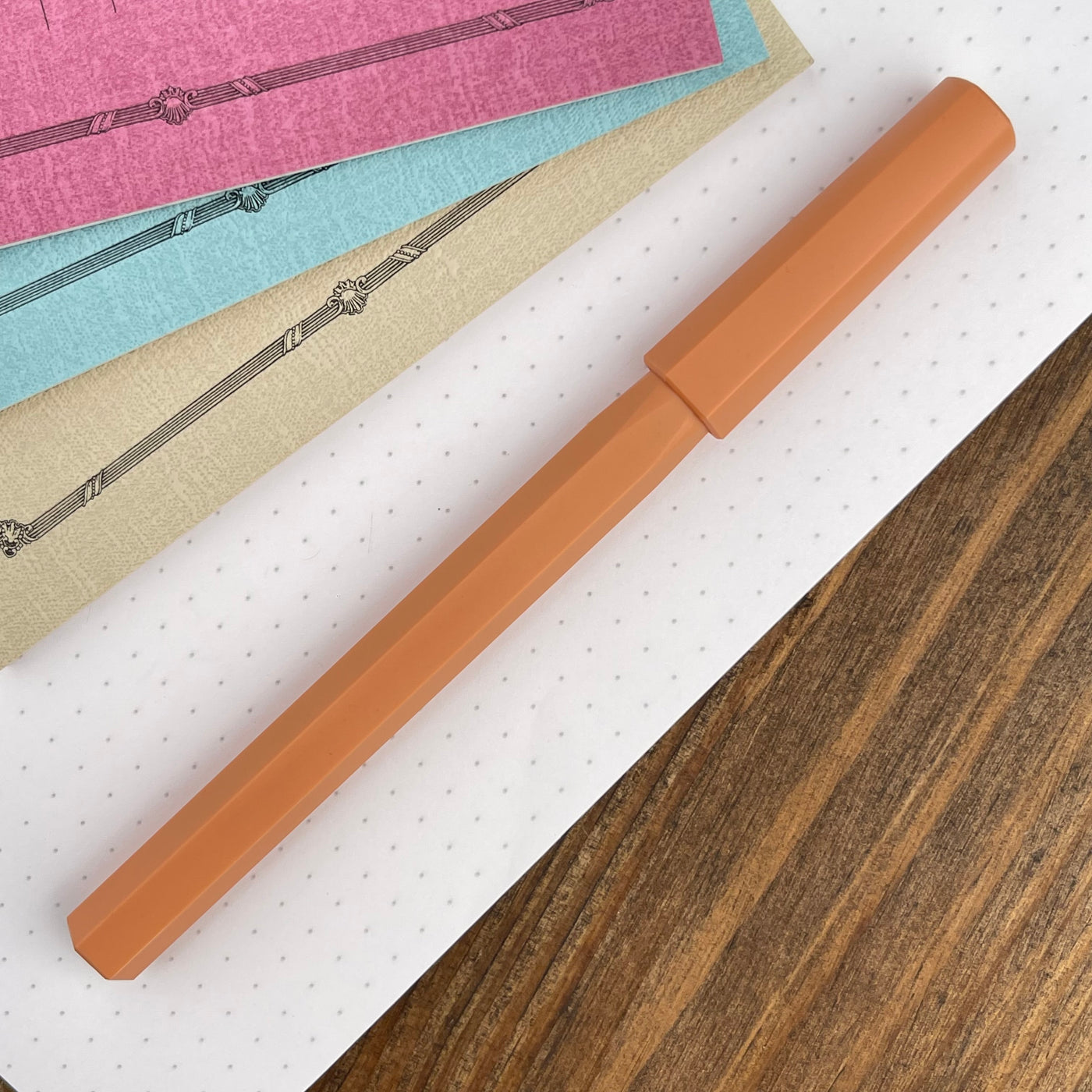 ystudio Glamour Evolve Ocean Rollerball Pen - Sunset Orange