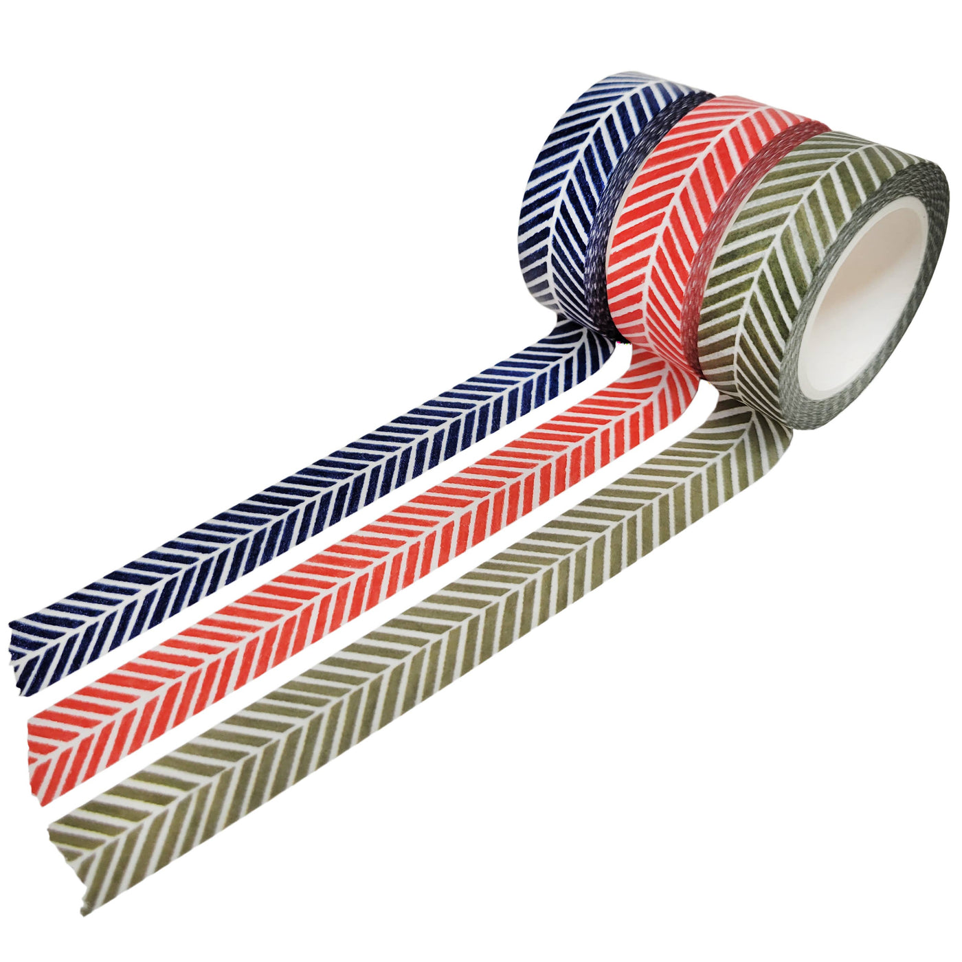 Green Herringbone Washi Tape