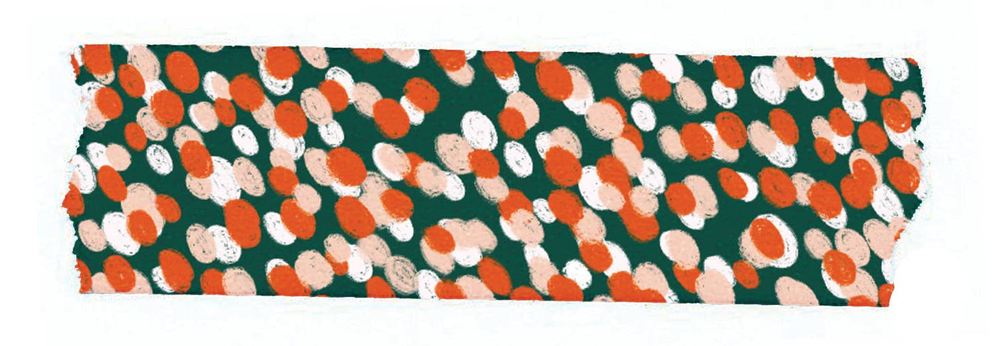 Pink, Red, Green Confetti Dot Washi Tape