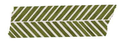 Green Herringbone Washi Tape