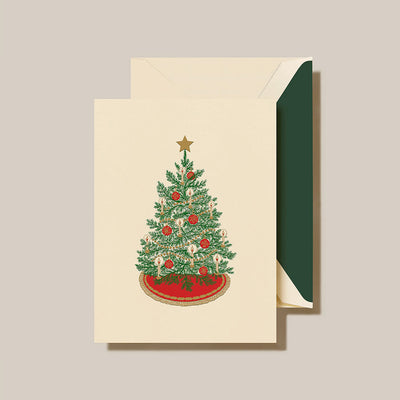 Crane Boxed Holiday Cards - Candlelight Christmas Tree