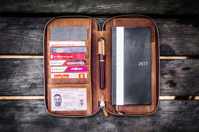 Galen Leather Zippered Hobonichi Weeks Cover