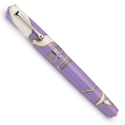 Leonardo Momento Zero Fountain Pen - Nuvola Lilac w/ Silver Trim