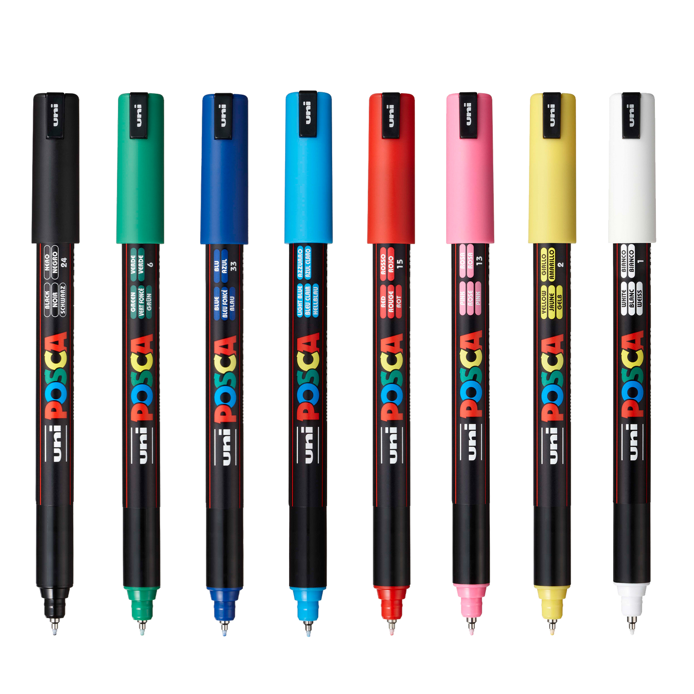 Uni POSCA PC-1MR Water-Based Paint Markers (8 Pack)