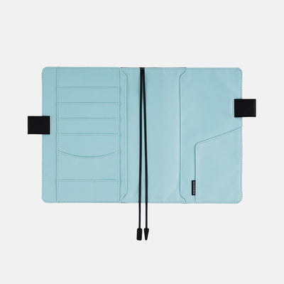 Hobonichi Techo A5 Cousin Cover - Colors: Black x Clear Blue