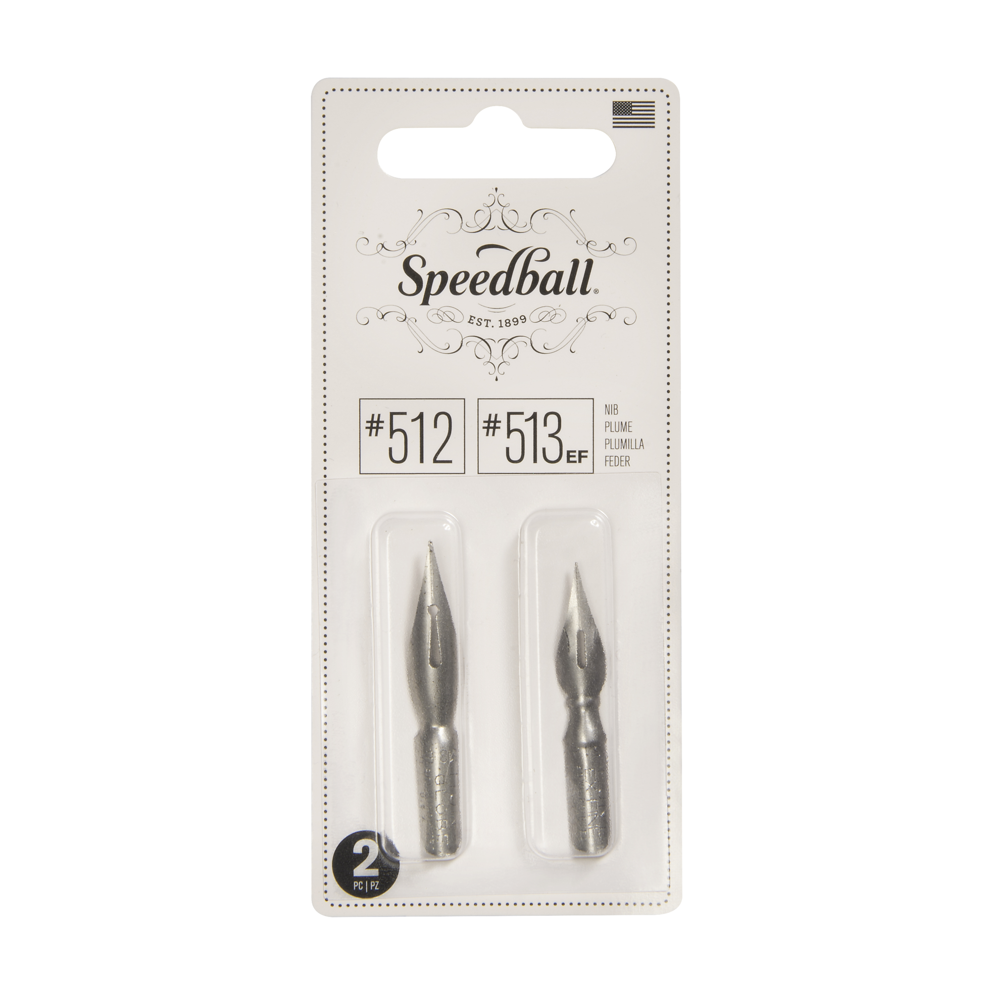 Speedball Pointed Nib Set - #512/#513EF | Atlas Stationers