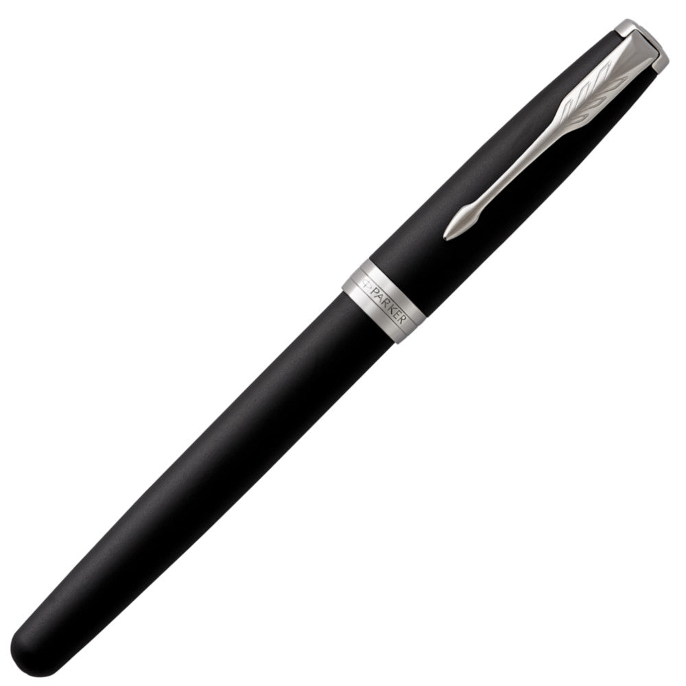 Parker Sonnet Fountain Pen - Matte Black with Chrome Trim | Atlas ...