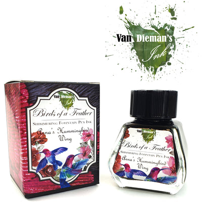 Van Dieman's Birds of a Feather - Anna's Hummingbird Wing - Shimmering 30ml Bottled Ink