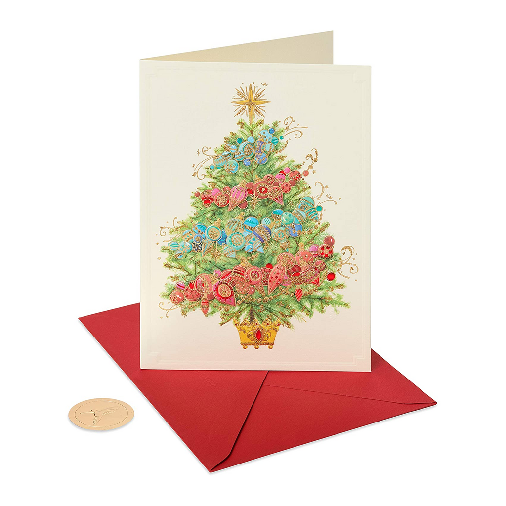 Papyrus Christmas card & hanging honeycomb mobile