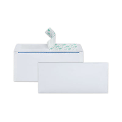 REDI-STRIP SECURITY TINTED ENVELOPE, #10, COMMERCIAL FLAP, REDI-STRIP CLOSURE, 4.13 X 9.5, WHITE, 30/BOX | Atlas Stationers.