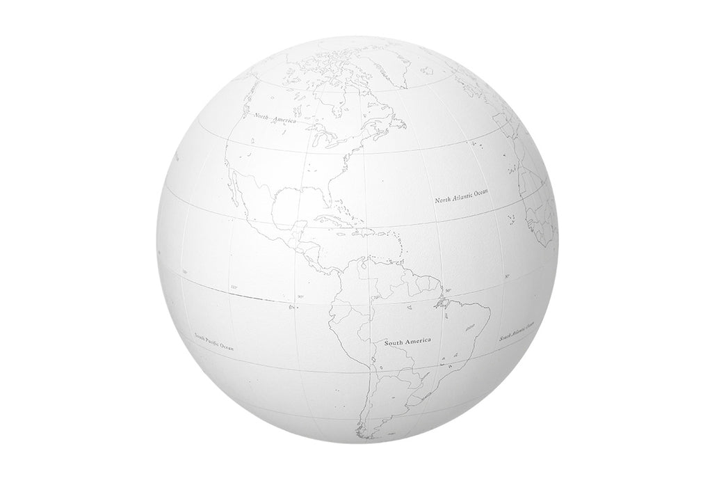 Plotter Globe - White | Atlas Stationers