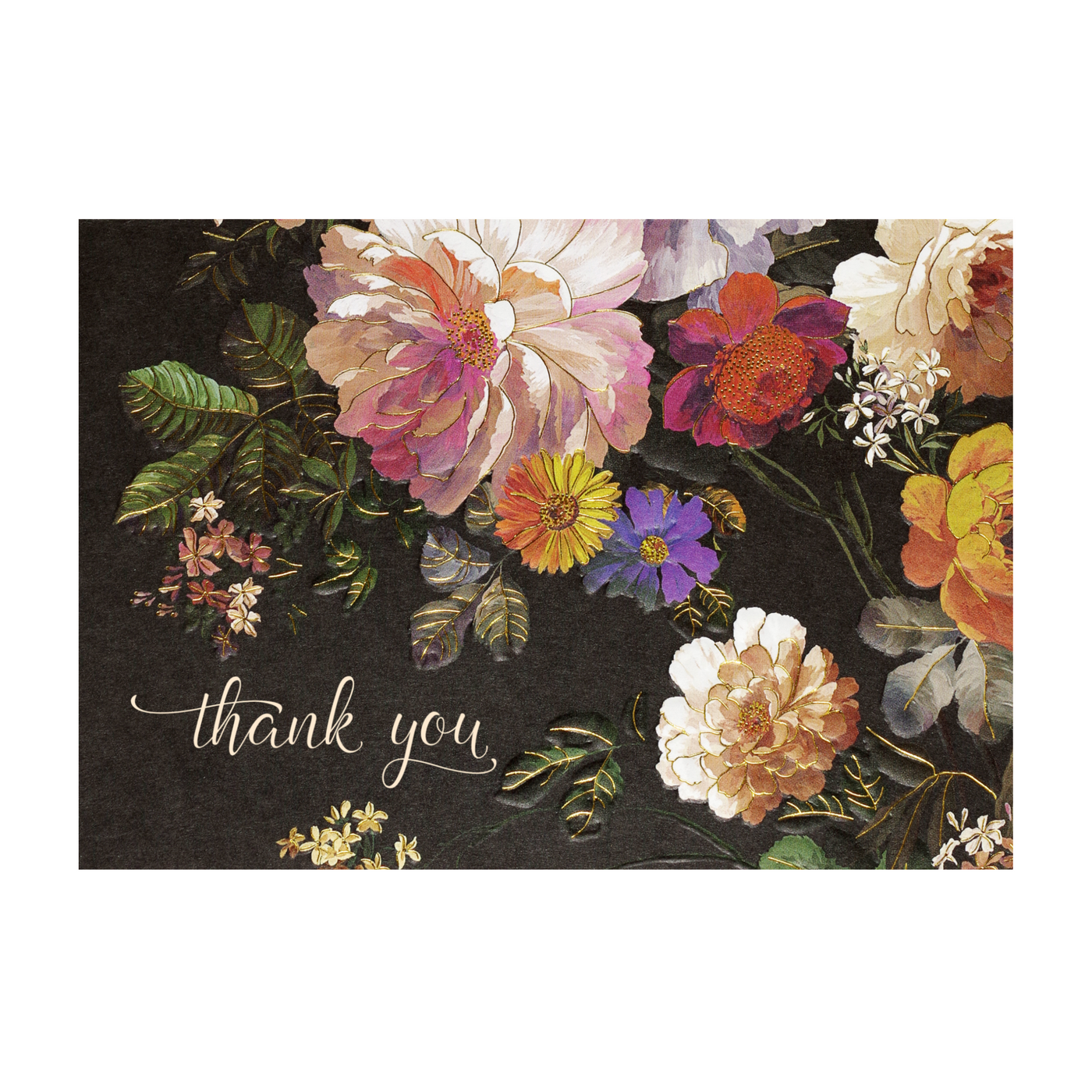 Midnight Floral Thank You Notes | Atlas Stationers.