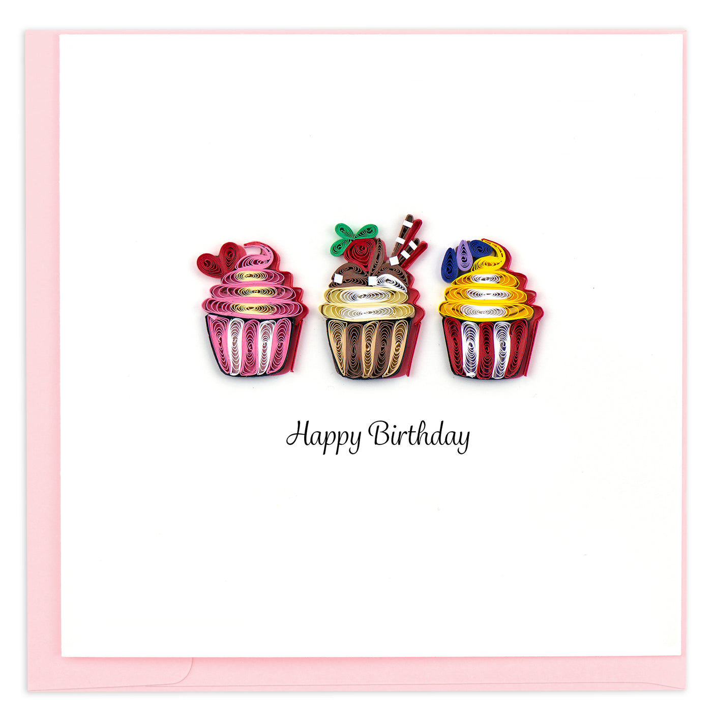 Quilled Birthday Cupcakes Card | Atlas Stationers.