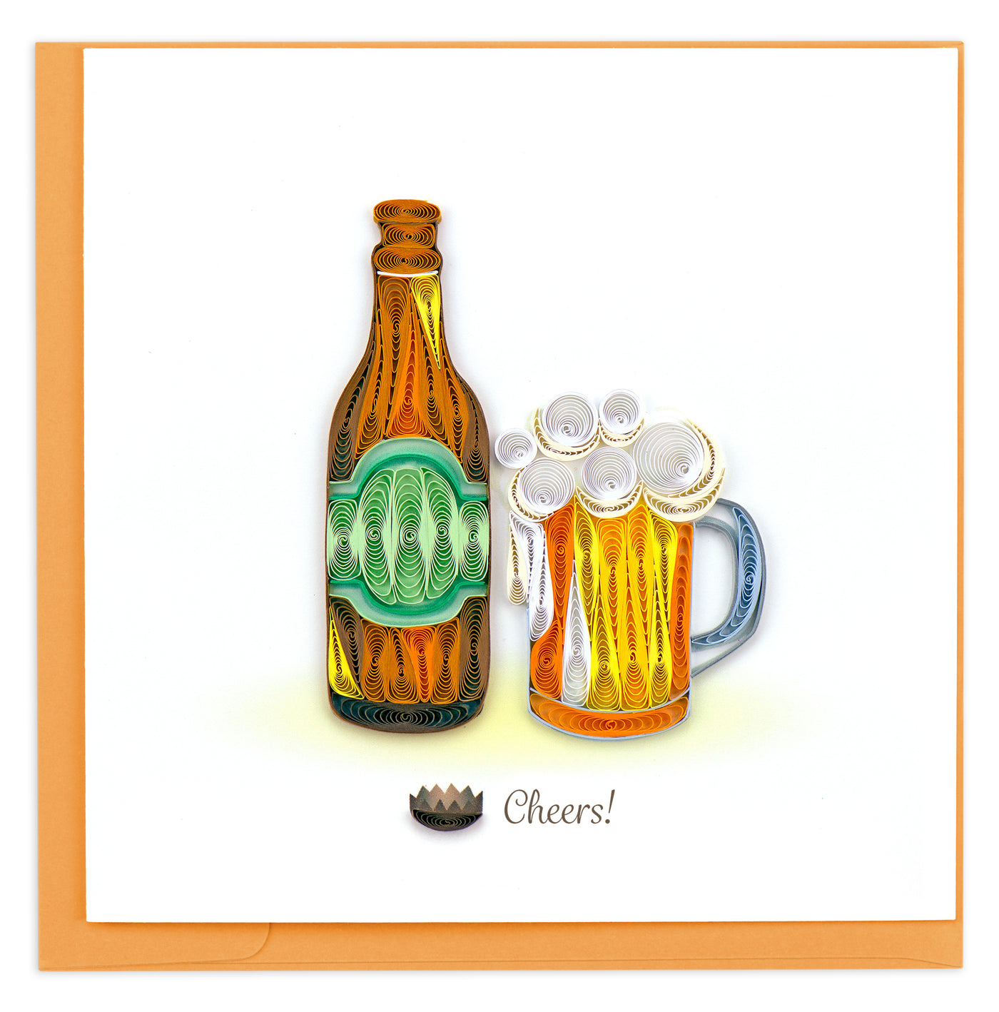 Quilled Birthday Beer Card | Atlas Stationers.