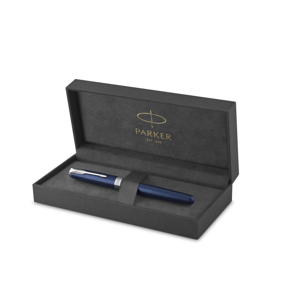 Parker Sonnet Fountain Pen - Laquered Blue with Chrome