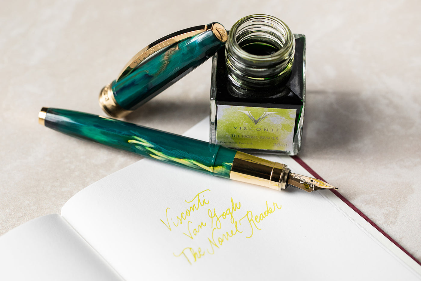 Visconti Van Gogh Fountain Pen - The Novel Reader | Atlas Stationers.