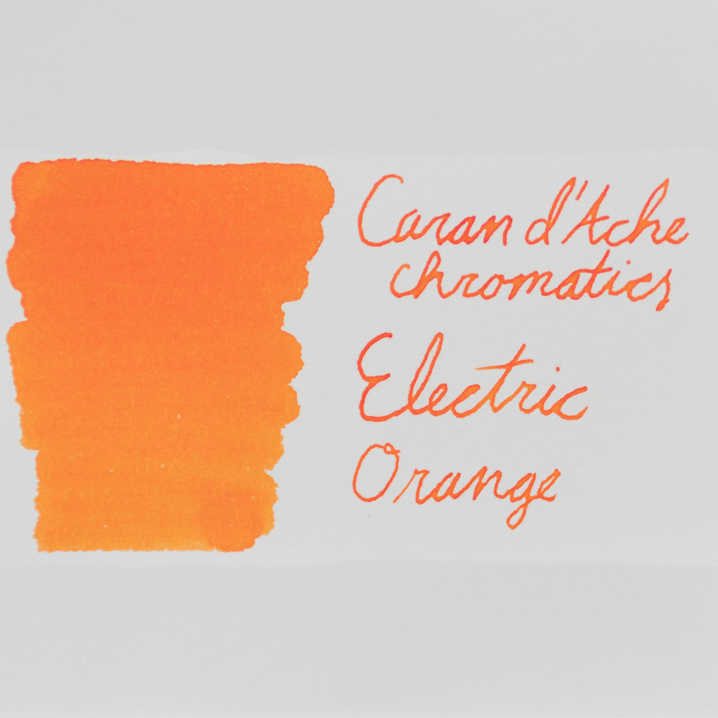 Caran d'Ache Chromatic - Electric Orange - 50ml Bottled Ink | Atlas Stationers.