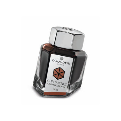 Caran d'Ache Chromatic - Organic Brown - 50ml Bottled Ink | Atlas Stationers.